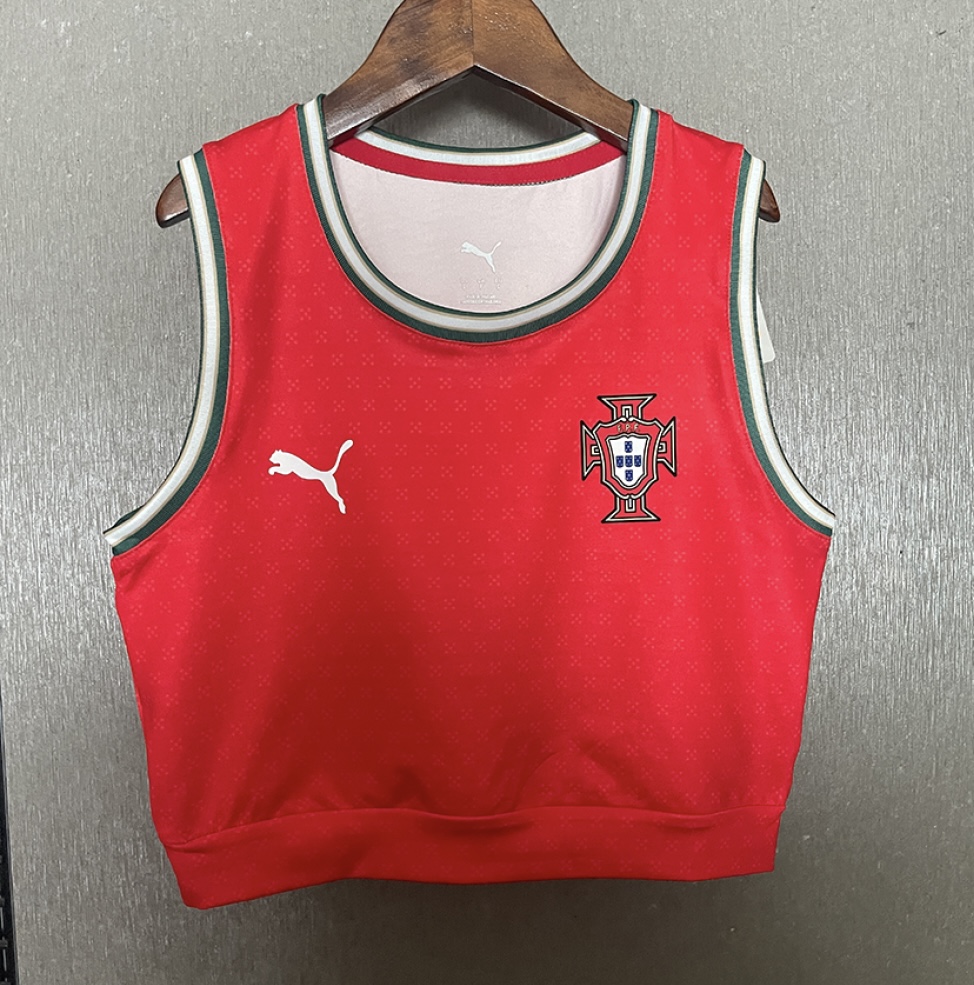 Portugal Soccer Jersey Home Women's Vest 2025 in Red