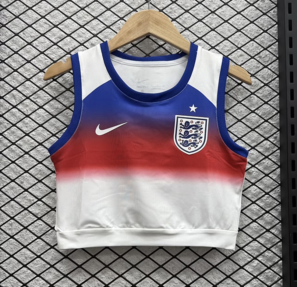 England Soccer Jersey Home Women's Vest 2025 in White