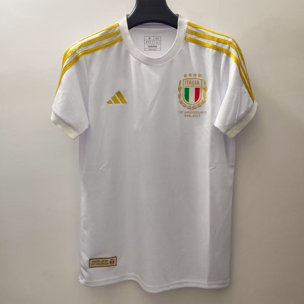Italy Soccer Jersey 125th Anniversary Custom Shirt 2024 in White