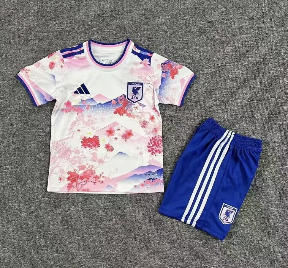 Japan Soccer Jersey Special Edition Kids Jersey & Shorts Kit 2025 in Model Year: 2025 Confederate: AFC Country: