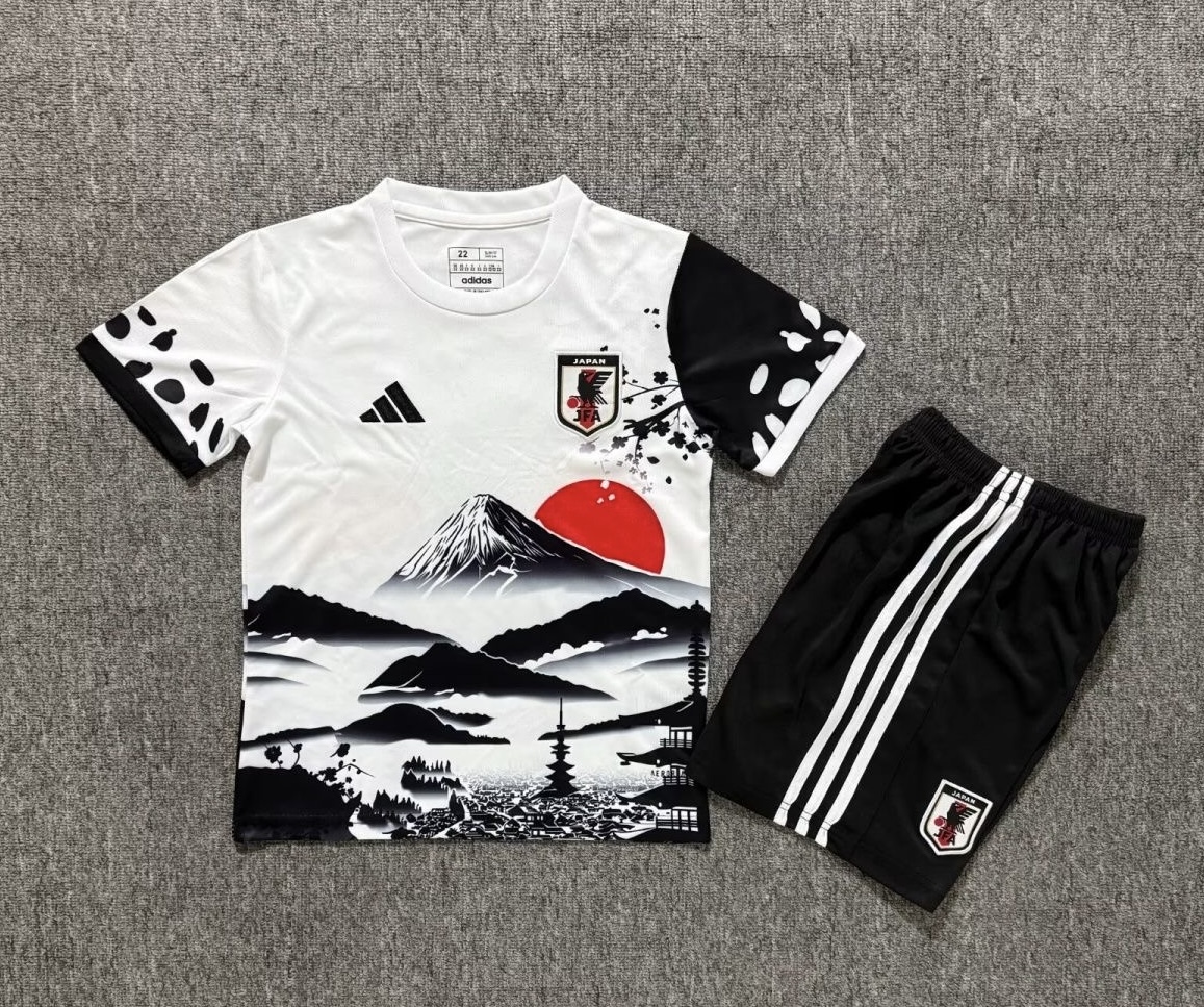 Japan Soccer Jersey Special Edition Kids Jersey & Shorts Kit 2025 in Model Year: 2025 Confederate: AFC Country:
