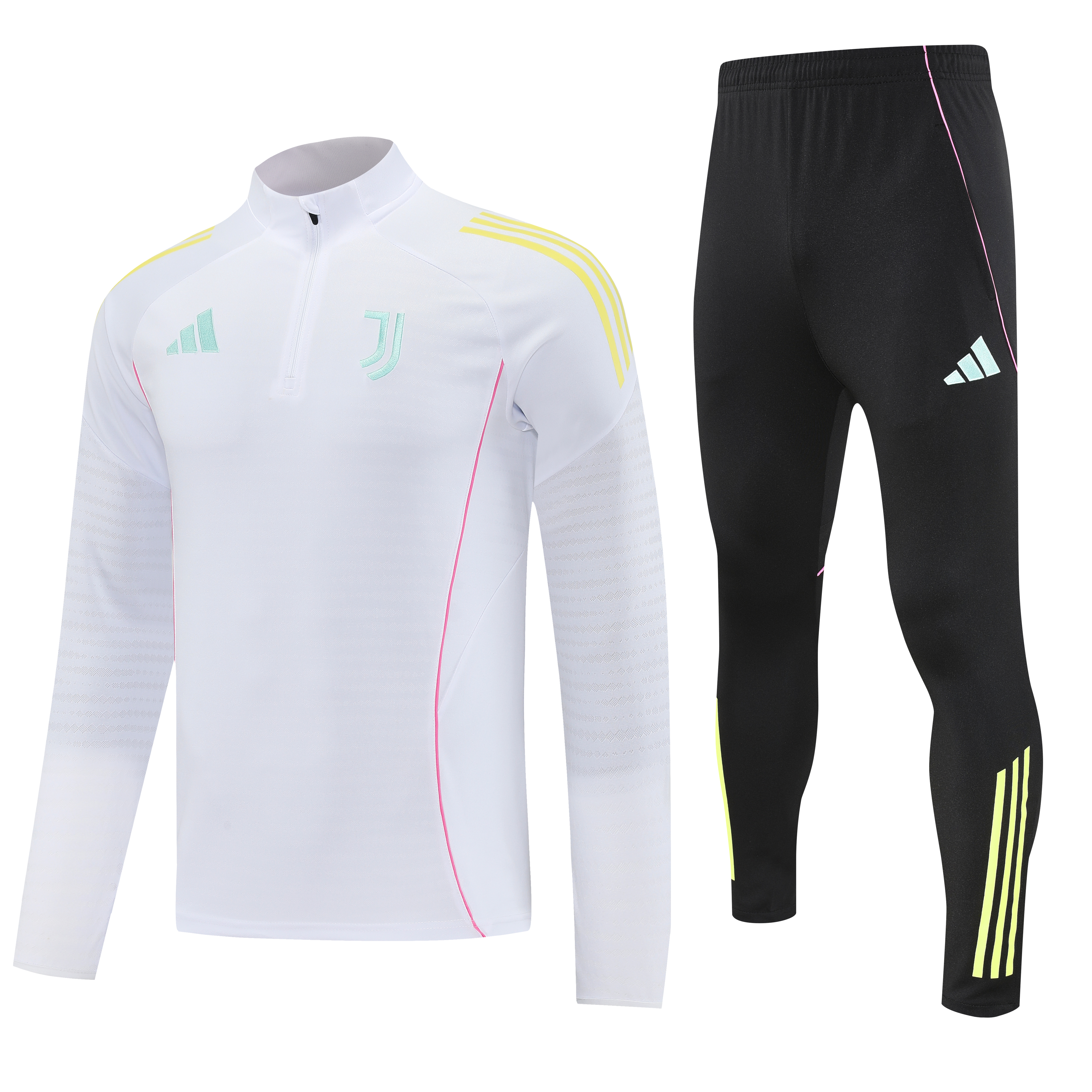 Juventus Authentic Training Kit Sweatshirt & Pants Set White 2025/26 - Player Version