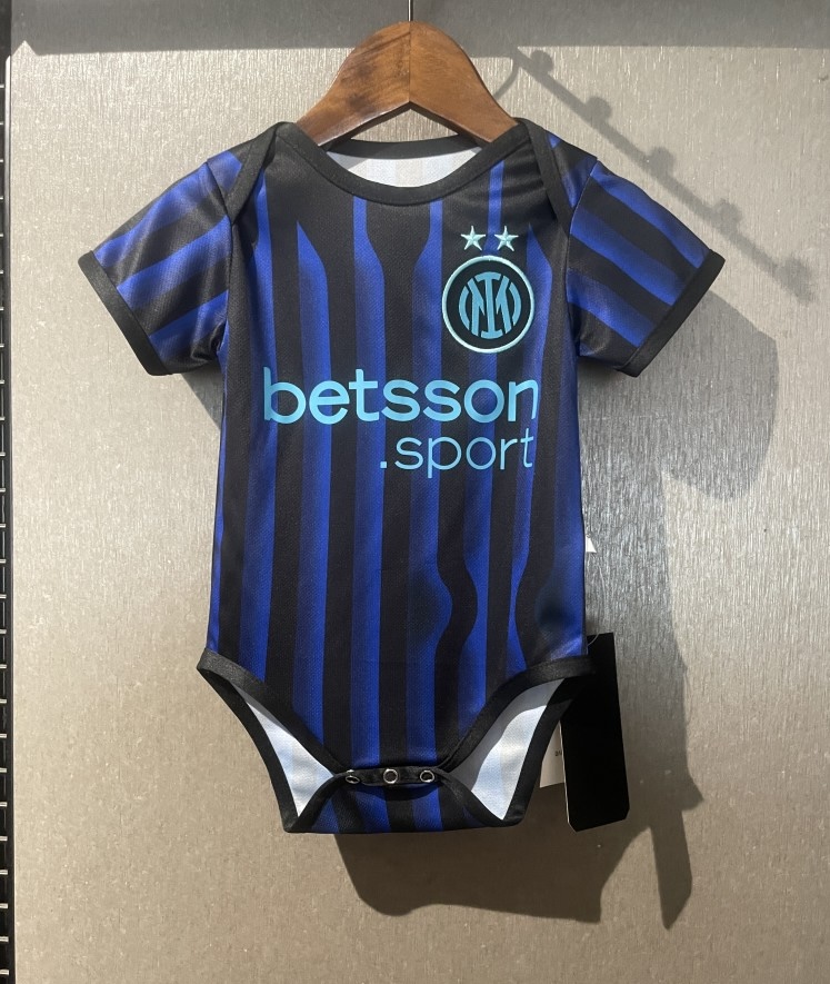 Inter Milan Soccer Jersey Home Baby Uniform 2025/26 in Navy