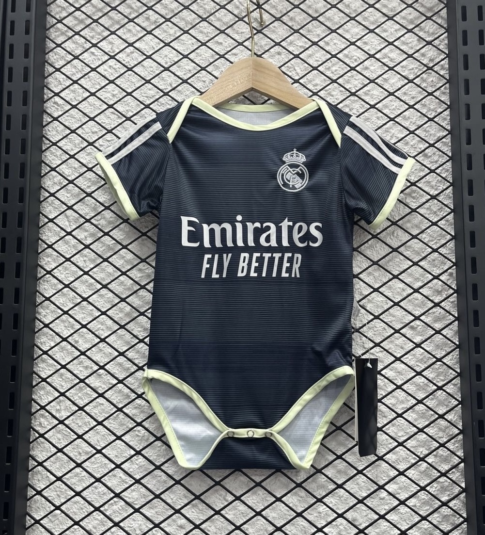 Real Madrid Soccer Jersey Away Baby Uniform 2025/26 in Navy