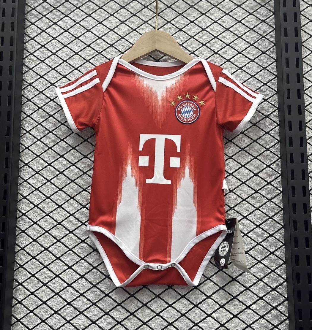 Bayern Munich Soccer Jersey Home Baby Uniform 2025/26 in Red