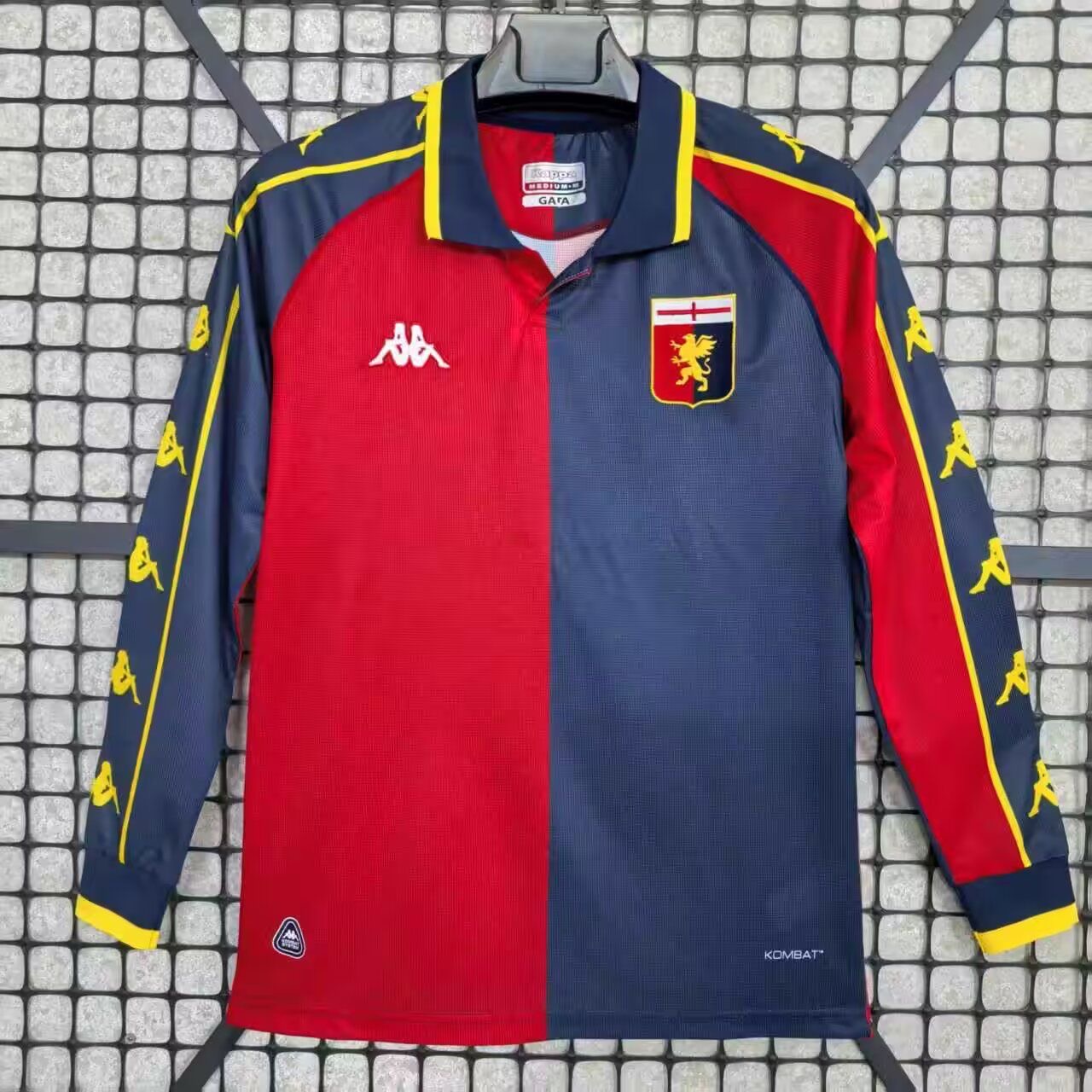 Genoa Soccer Jersey Long Sleeve Custom Shirt 2025/26 in Red&Blue