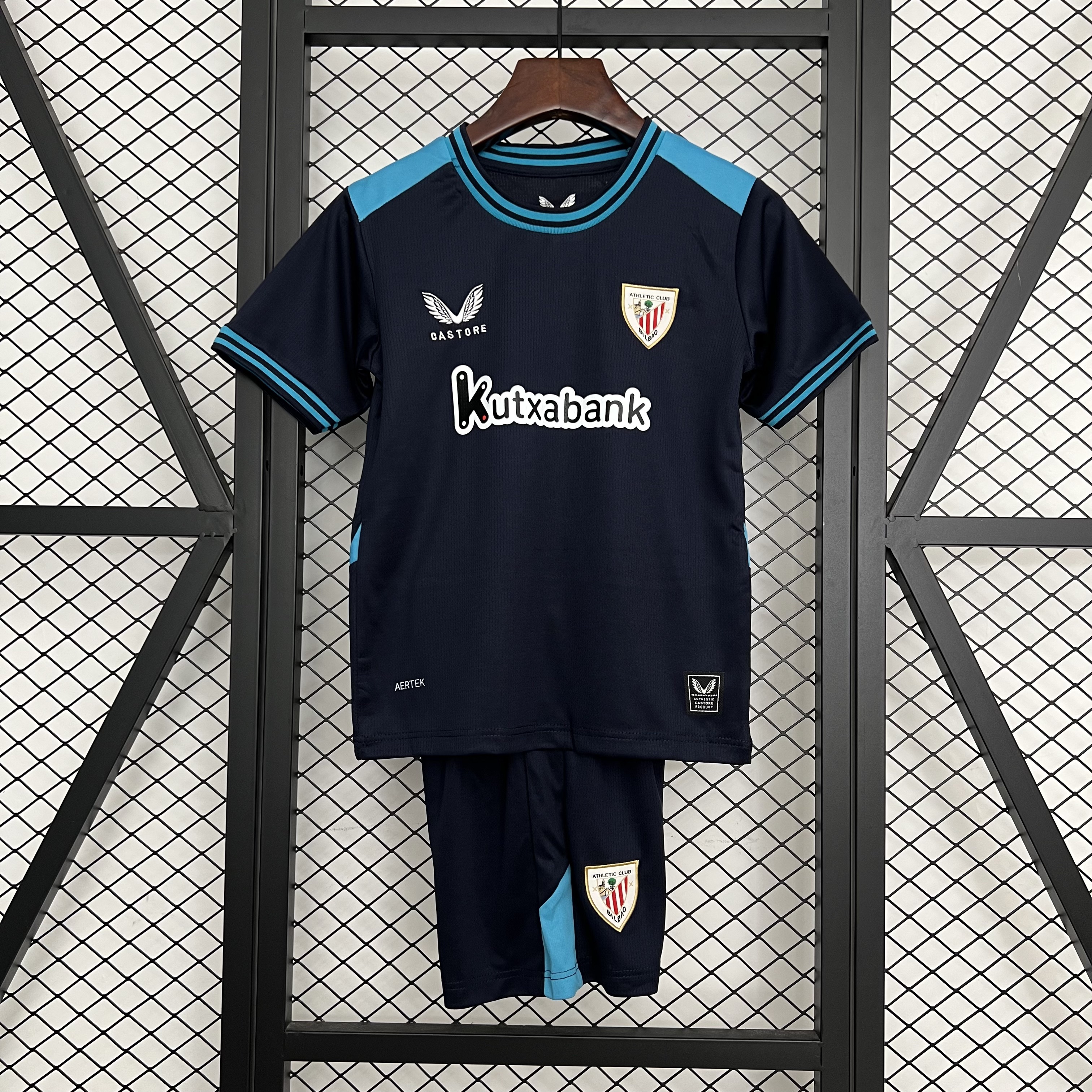 Athletic Club De Bilbao Soccer Jersey Away Kids Jersey & Shorts Kit 2025/26 in Navy