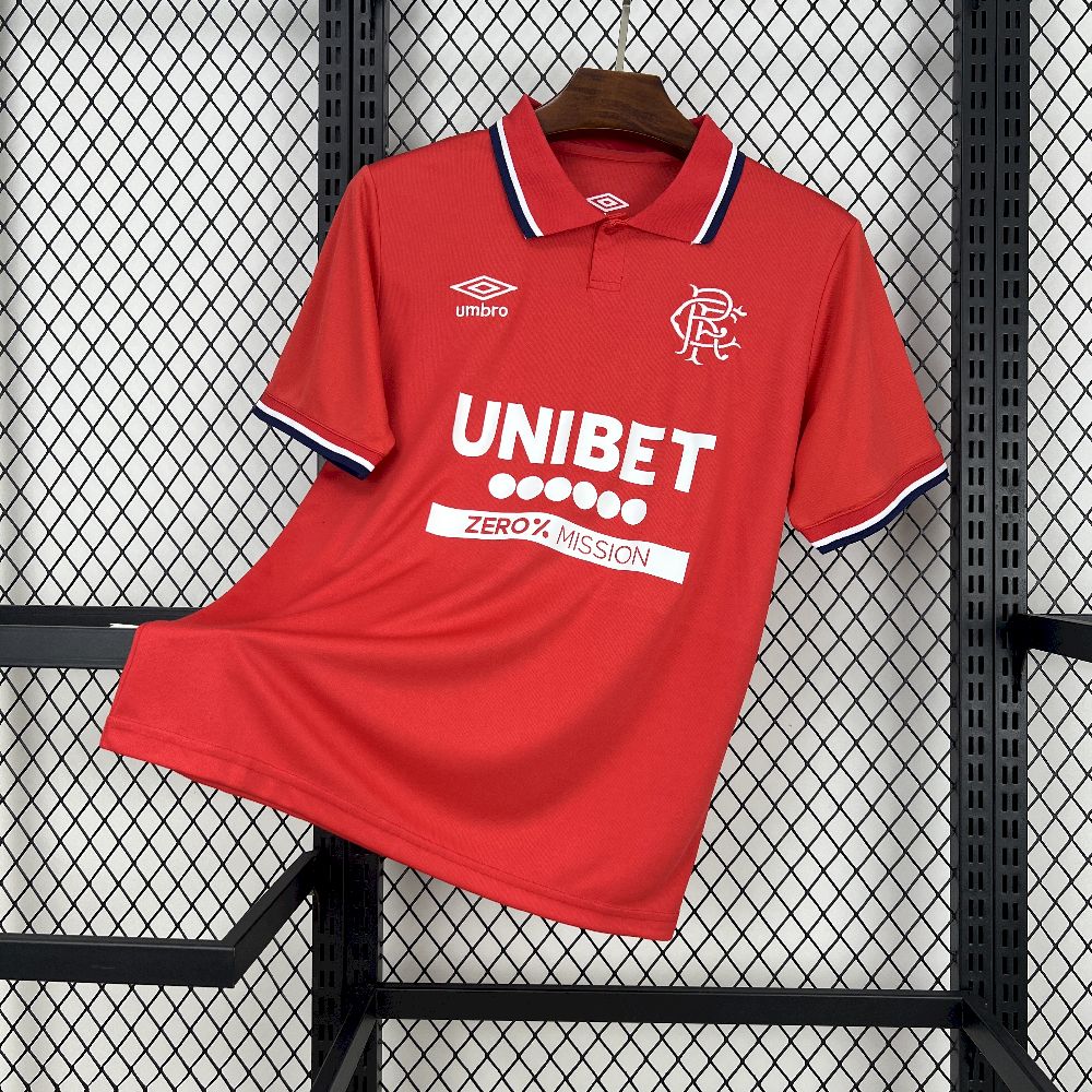 Rangers FC Soccer Jersey Away Custom Shirt 2025/26 in Red