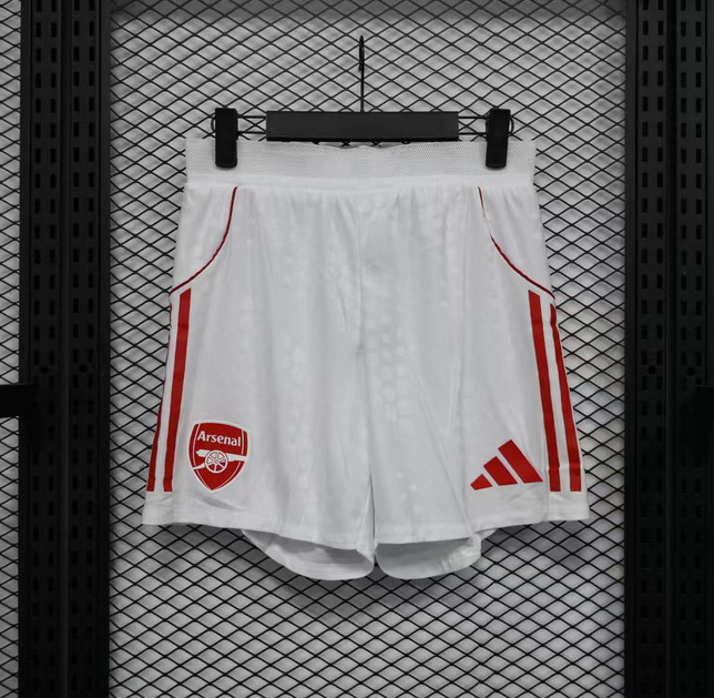 Arsenal Authentic Football Jersey Home Shorts 2025/26 in White