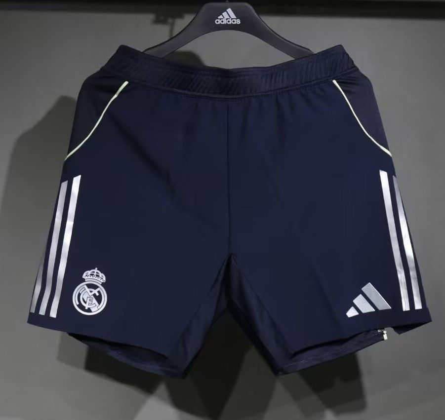 Real Madrid Authentic Soccer Away Shorts 2025/26 in Navy