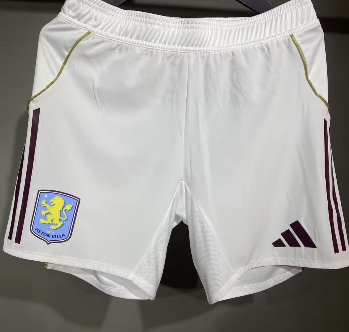 Aston Villa Authentic Football Jersey Home Shorts 2025/26 in White