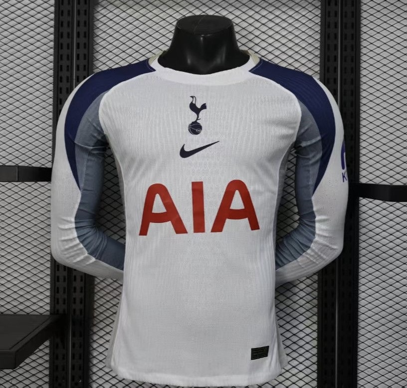 Tottenham Hotspur Authentic Football Jersey Home Long Sleeves Shirt 2025/26 in White