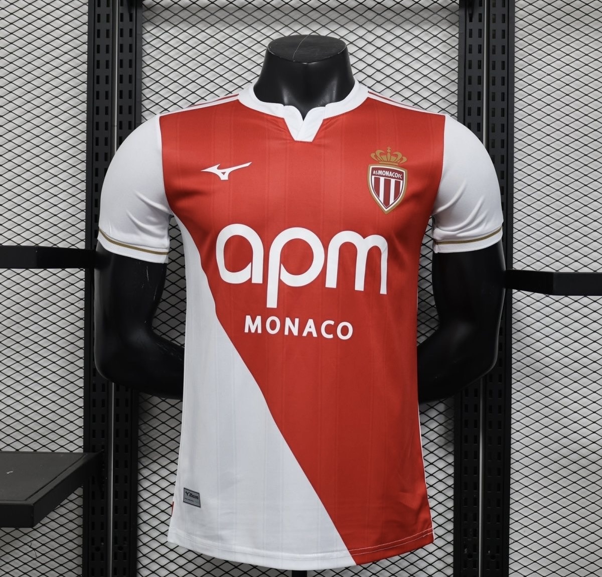 AS Monaco Authentic Soccer Jersey Home Shirt 2025/26 in Red&White