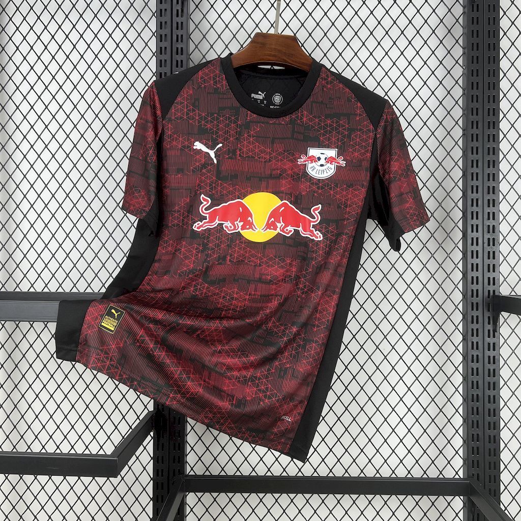 RB Leipzig Football Jersey Third Away Custom Shirt 2025/26 in Black&Red