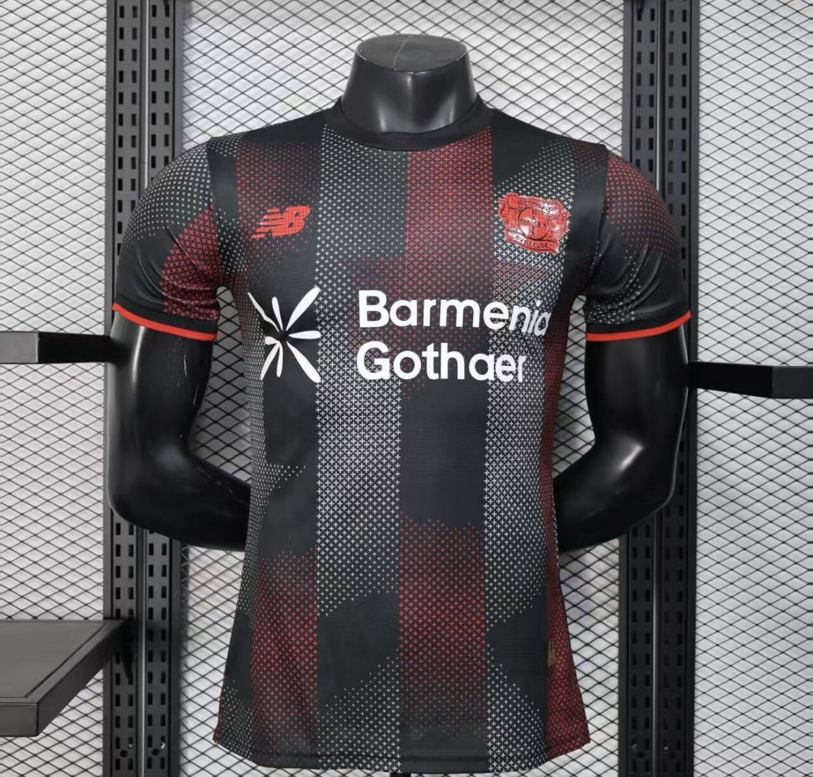 Bayer 04 Leverkusen Authentic Soccer Jersey Home Shirt 2025/26 in Red&Black