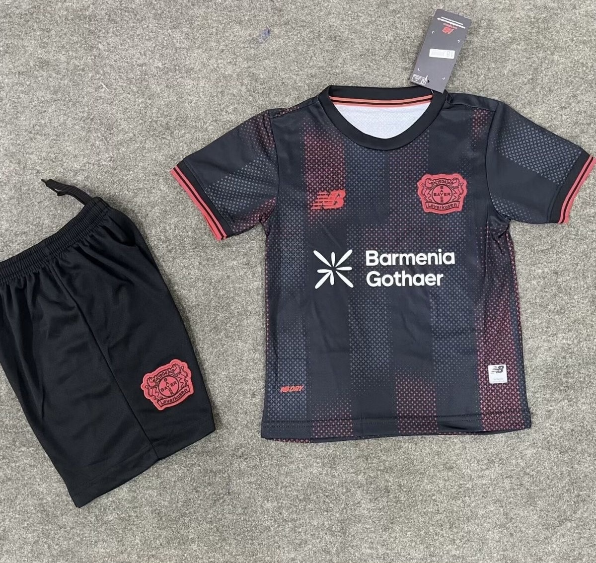 Bayer 04 Leverkusen Soccer Jersey Home Kids Jersey & Shorts Kit 2025/26 in Red&Black