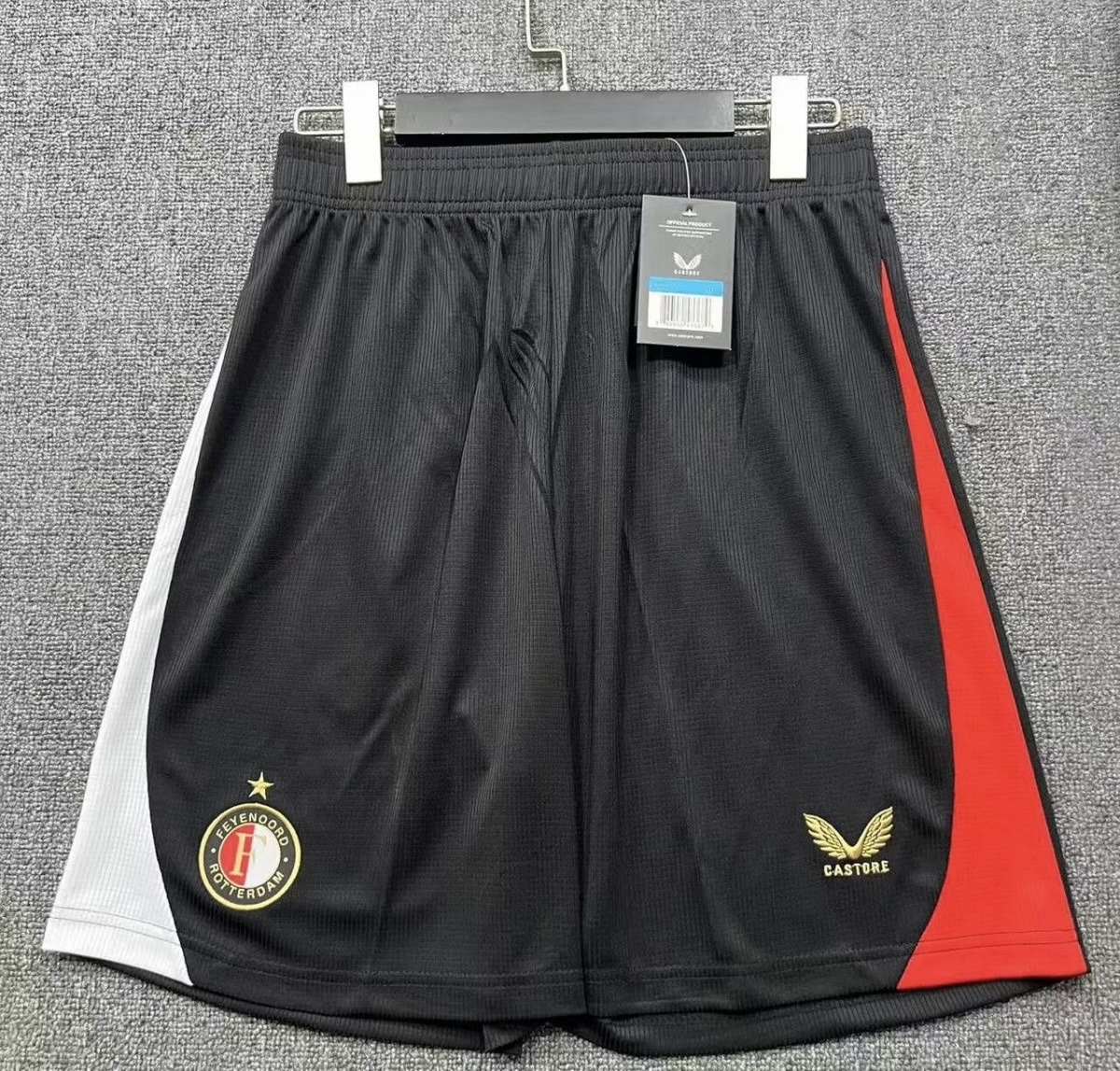 Feyenoord Football Jersey Home Custom Shorts 2025/26 in Red & Black