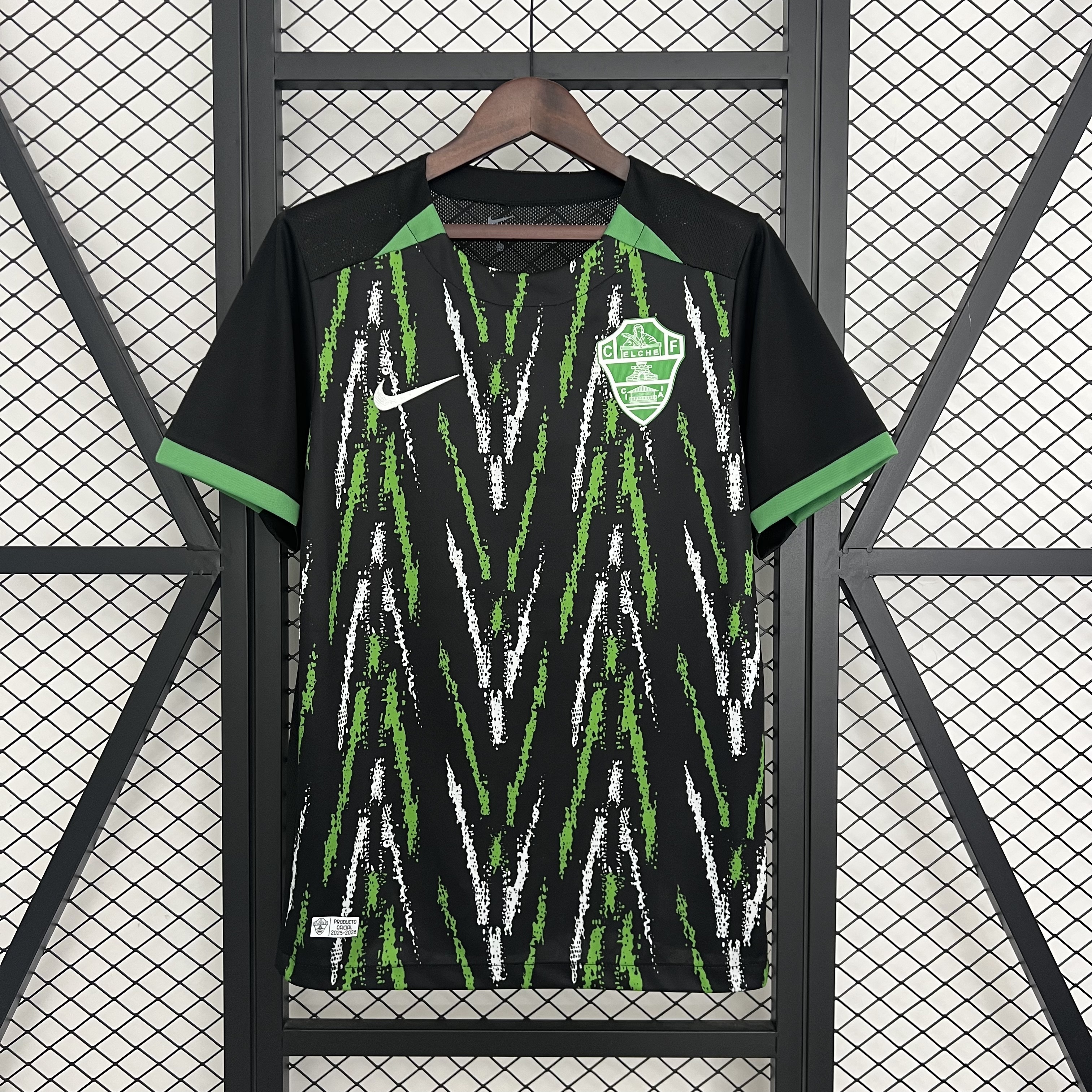 Elche CF Away Soccer Jersey Custom Shirt 2025/26 in Black&Green