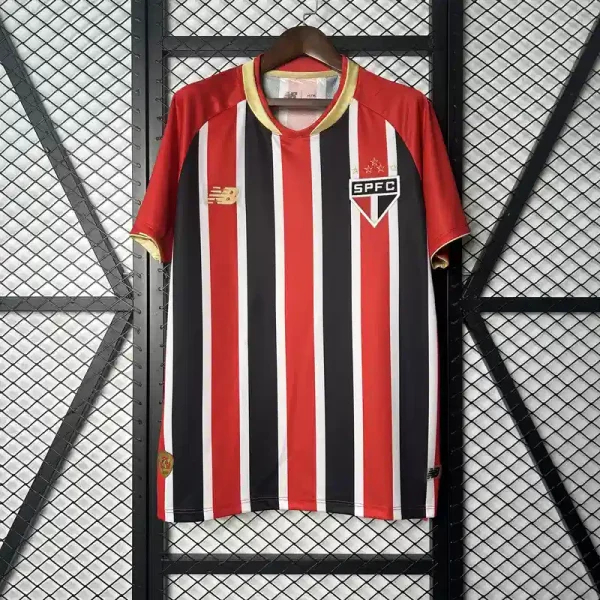 Sao Paulo FC Soccer Jersey Away Custom Shirt 2025 - Without Sponsor in Red