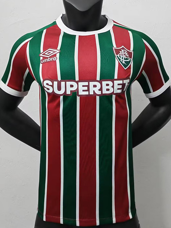 Fluminense FC Authentic Home Soccer Jersey 2025-26 in Red&Green