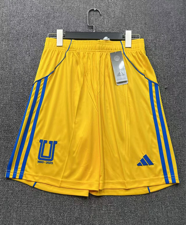 Tigres UANL Soccer Jersey Home Custom Shorts 2025/26 in Yellow