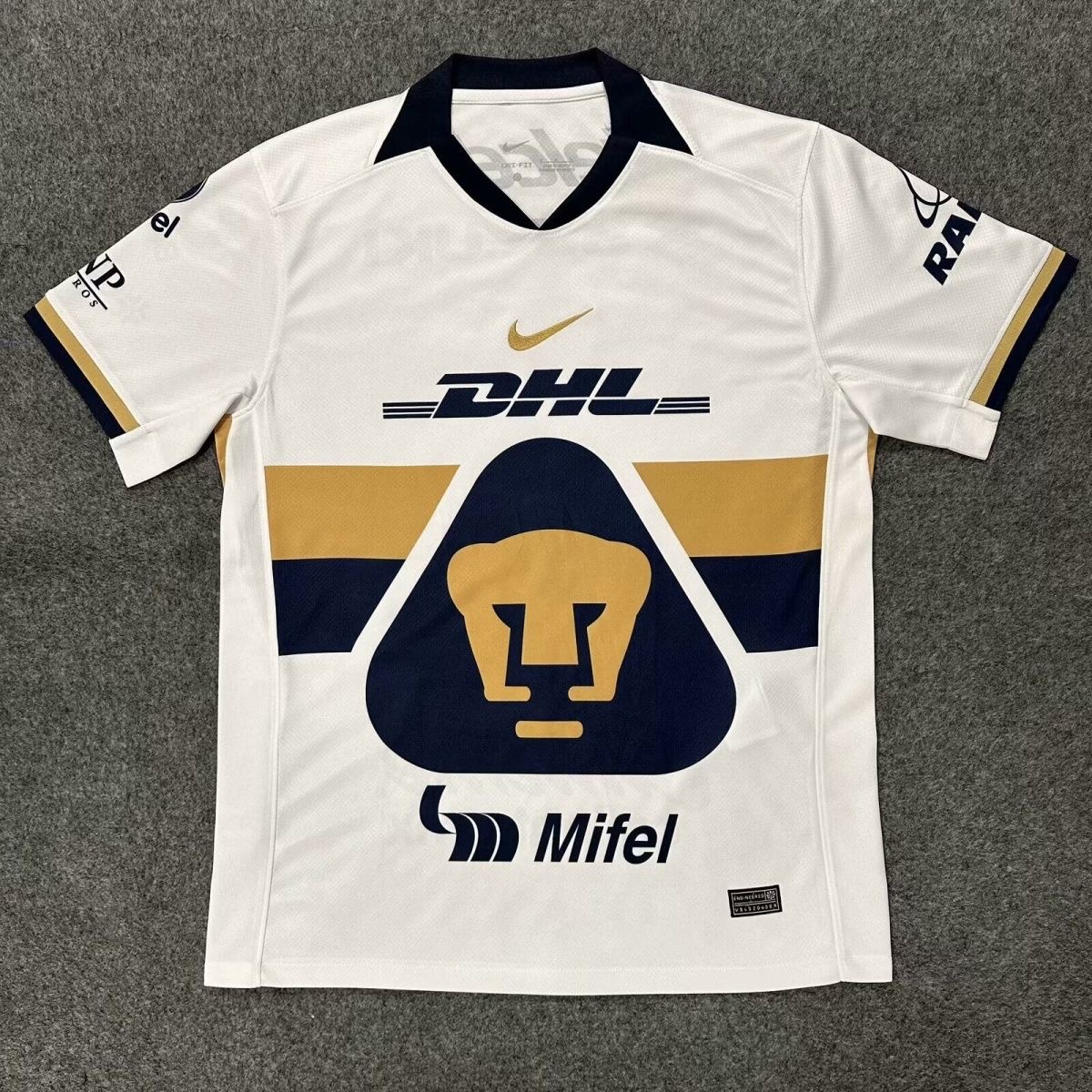 Pumas UNAM Soccer Jersey Home Custom Shirt 2025-26 in White