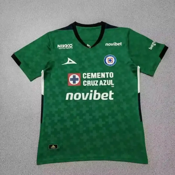 Cruz Azul Soccer Jersey Goalkeeper Custom Shirt 2025-26 - with Sponsor in Green