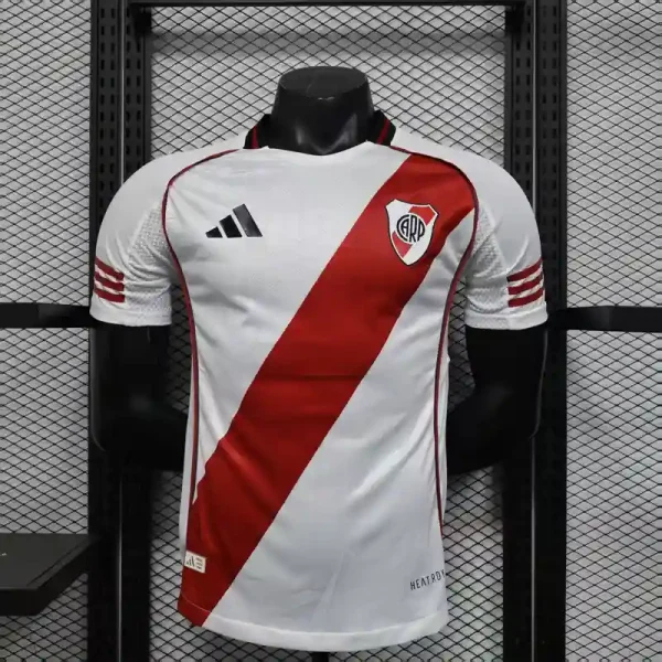 River Plate Authentic Soccer Jersey Home Shirt 2025/26 in Red&White