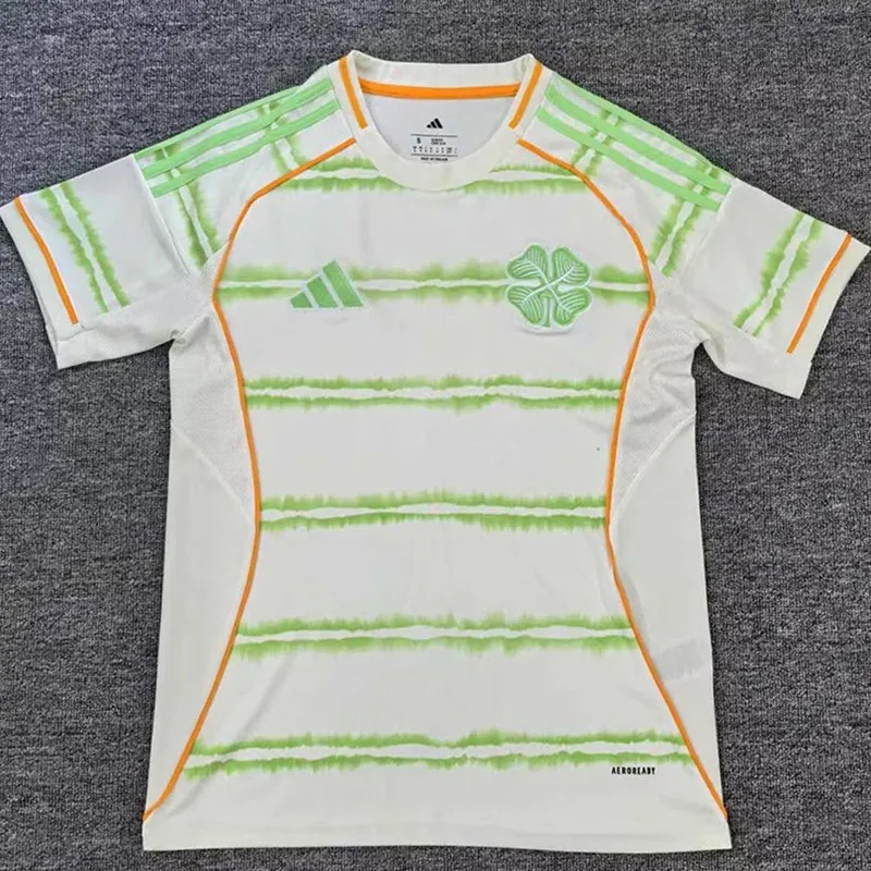 Celtic Soccer Jersey Third Away Custom Shirt 2025/26 - No Sponsor in Green
