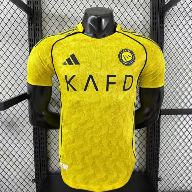 Al Nassr Authentic Soccer Jersey Home Shirt 2025/26 in Golden