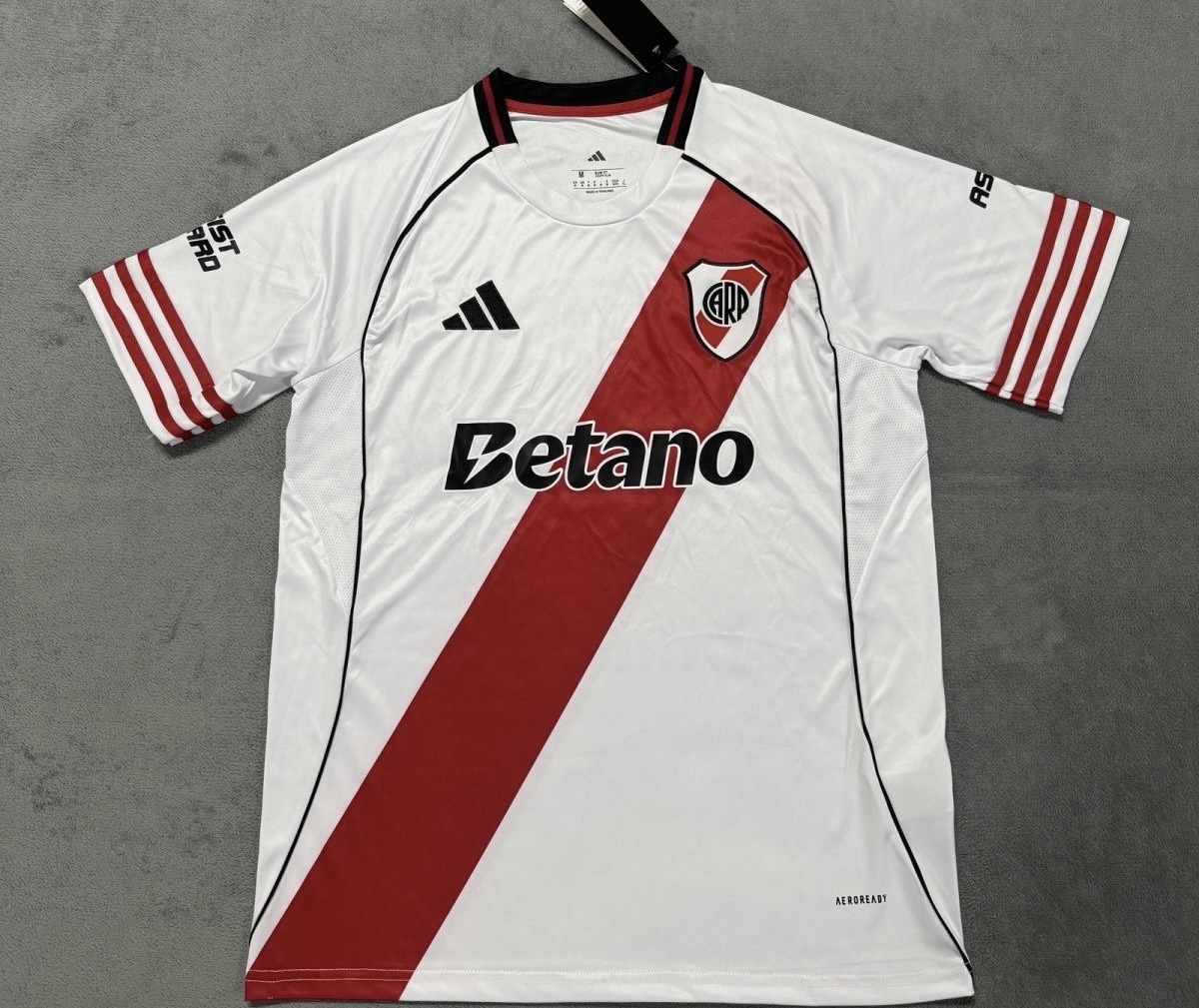 River Plate Soccer Jersey Home Custom Shirt 2025/26 - with Sponsors in Red&White