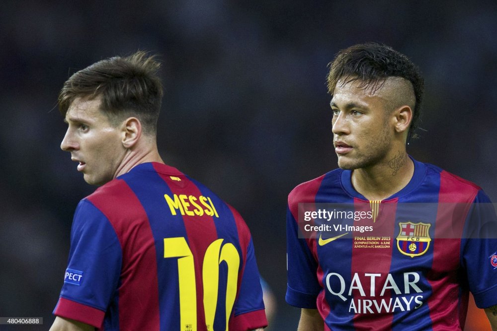 Authentic Barcelona Retro Jersey Home Long Sleeve Soccer Shirt 2014-15