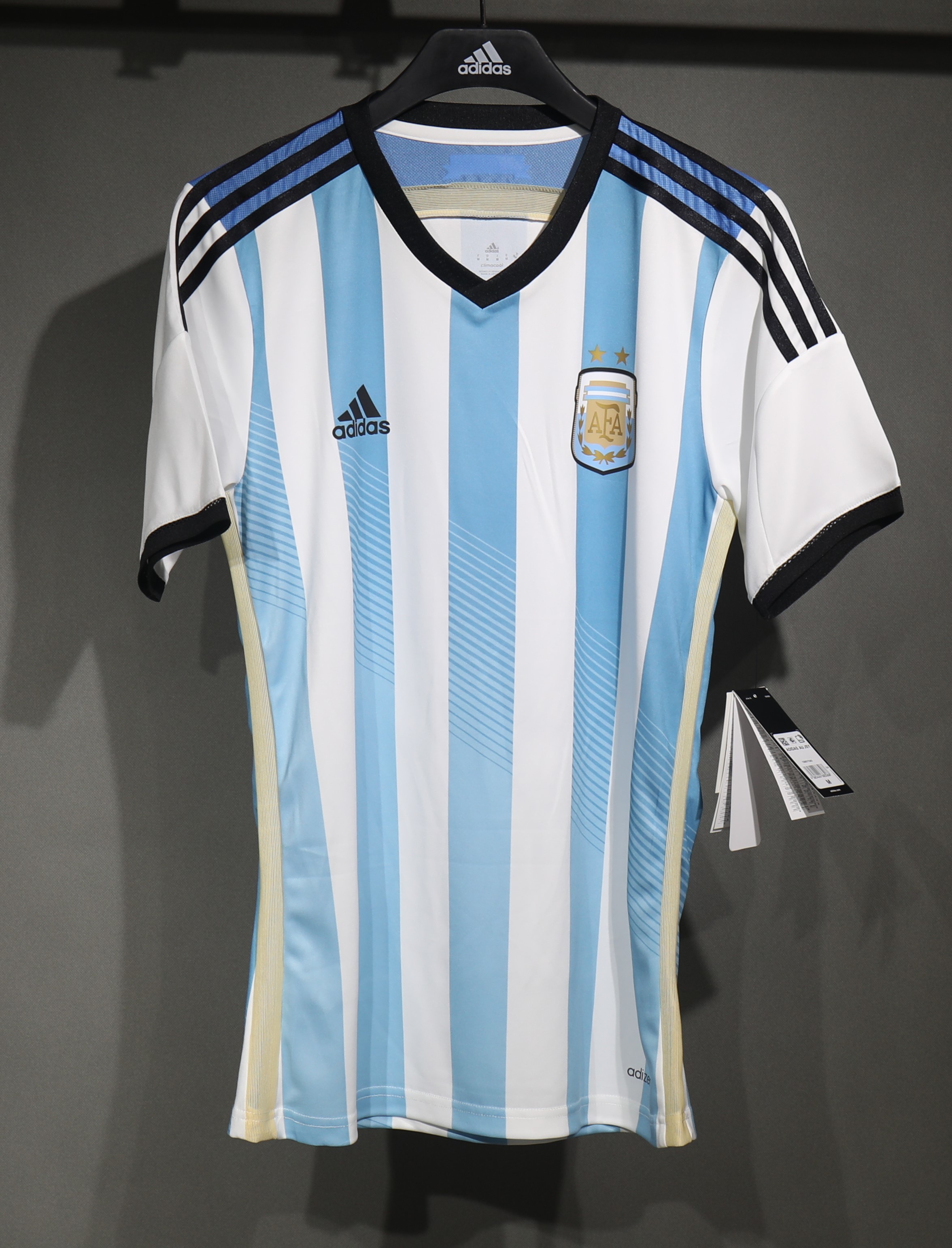 Argentina Retro Authentic Jersey Home Football Jersey World Cup 2014 in Model Year: 2014 Confederate: Conmebol Country: