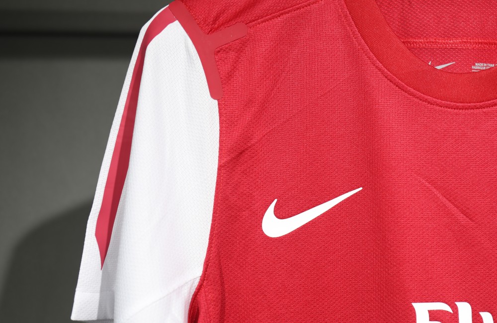 Arsenal Authentic Soccer Retro Jersey Home Long Sleeve Shirt 2011-12