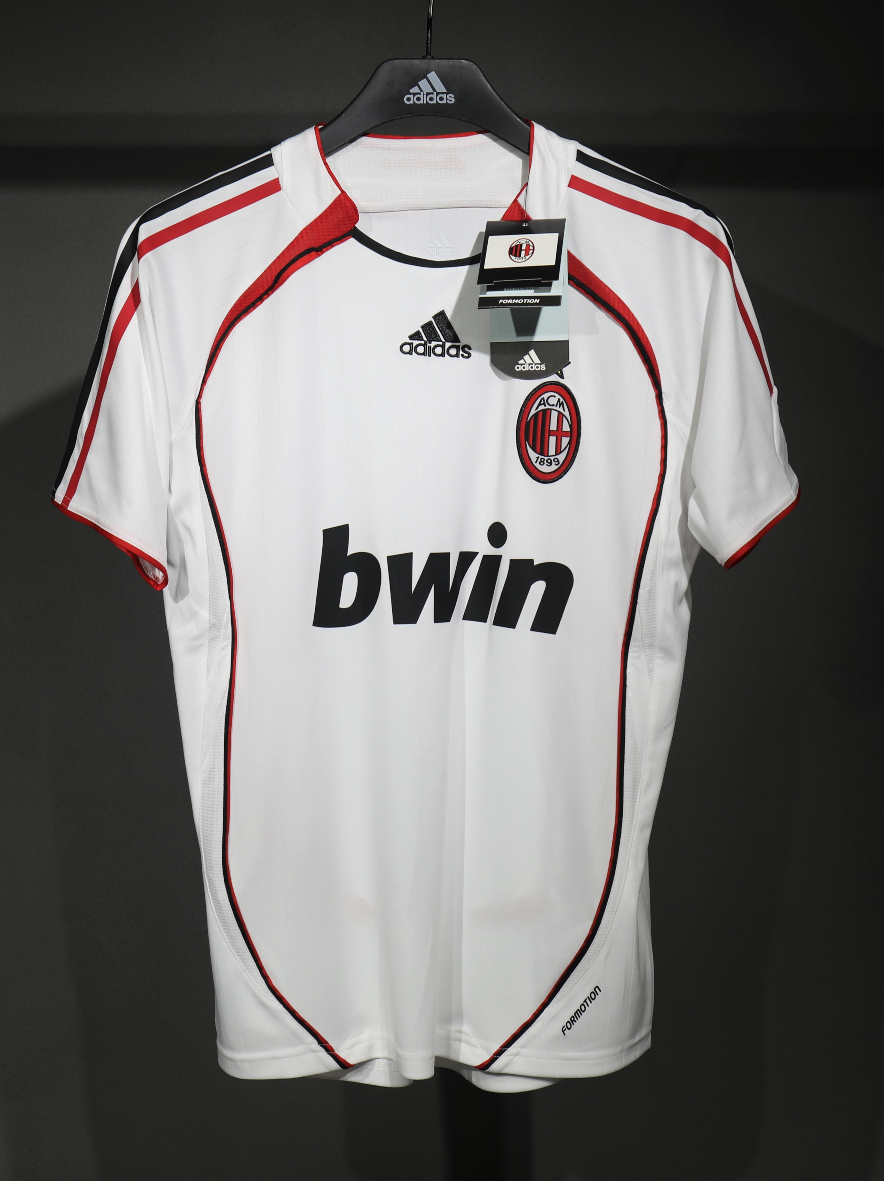 AC Milan Retro Authentic Soccer Jersey Away Shirt 2006/07 in White