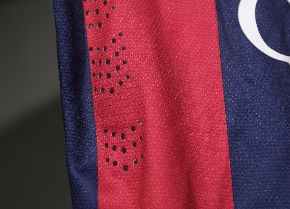 Authentic Barcelona Retro Jersey Home Long Sleeve Soccer Shirt 2014-15