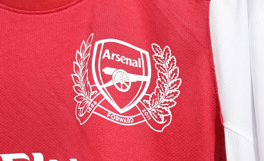 Arsenal Authentic Soccer Retro Jersey Home Long Sleeve Shirt 2011-12