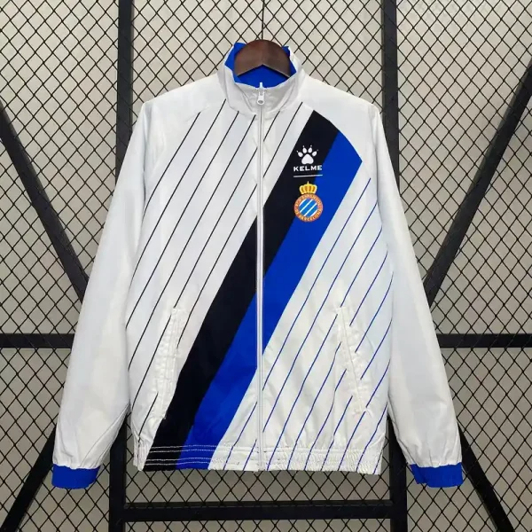 Real Sociedad Reversible Double-Sides Windbreaker Jacket Blue&White 2024-25