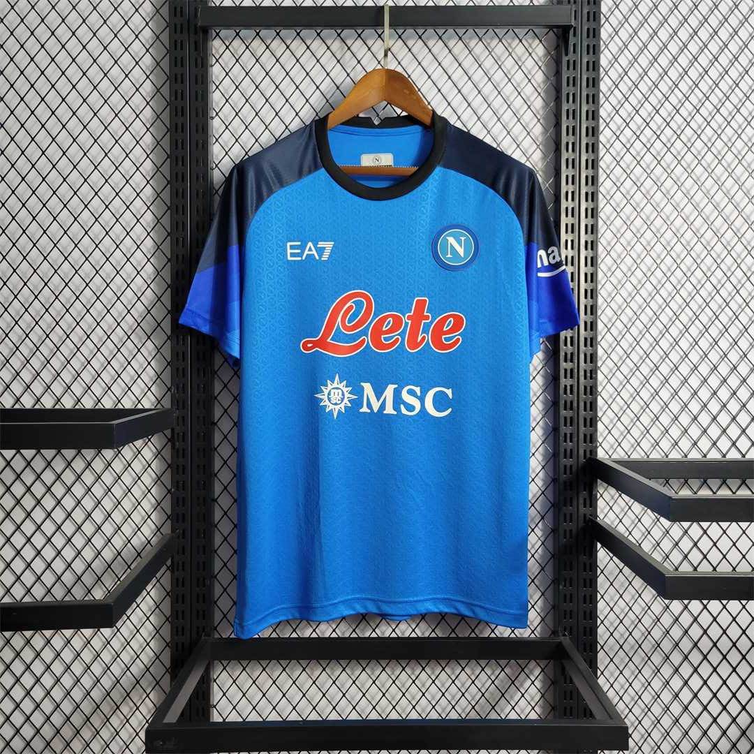 Napoli Soccer Jersey Home Custom Shirt 2022-23 in Sky Blue