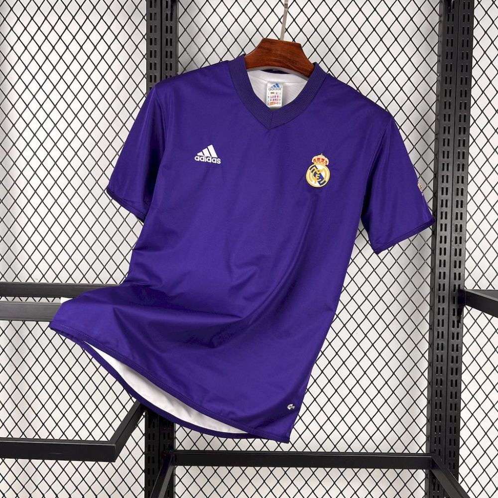 Real Madrid Retro Jersey Anniversary Double Sides Retro Custom Soccer Shirt 2002-03