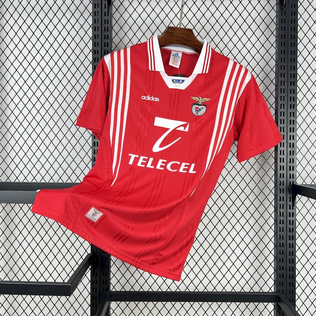 BENFICA Retro Soccer Jersey Home Custom Shirt 1997/98 in Red