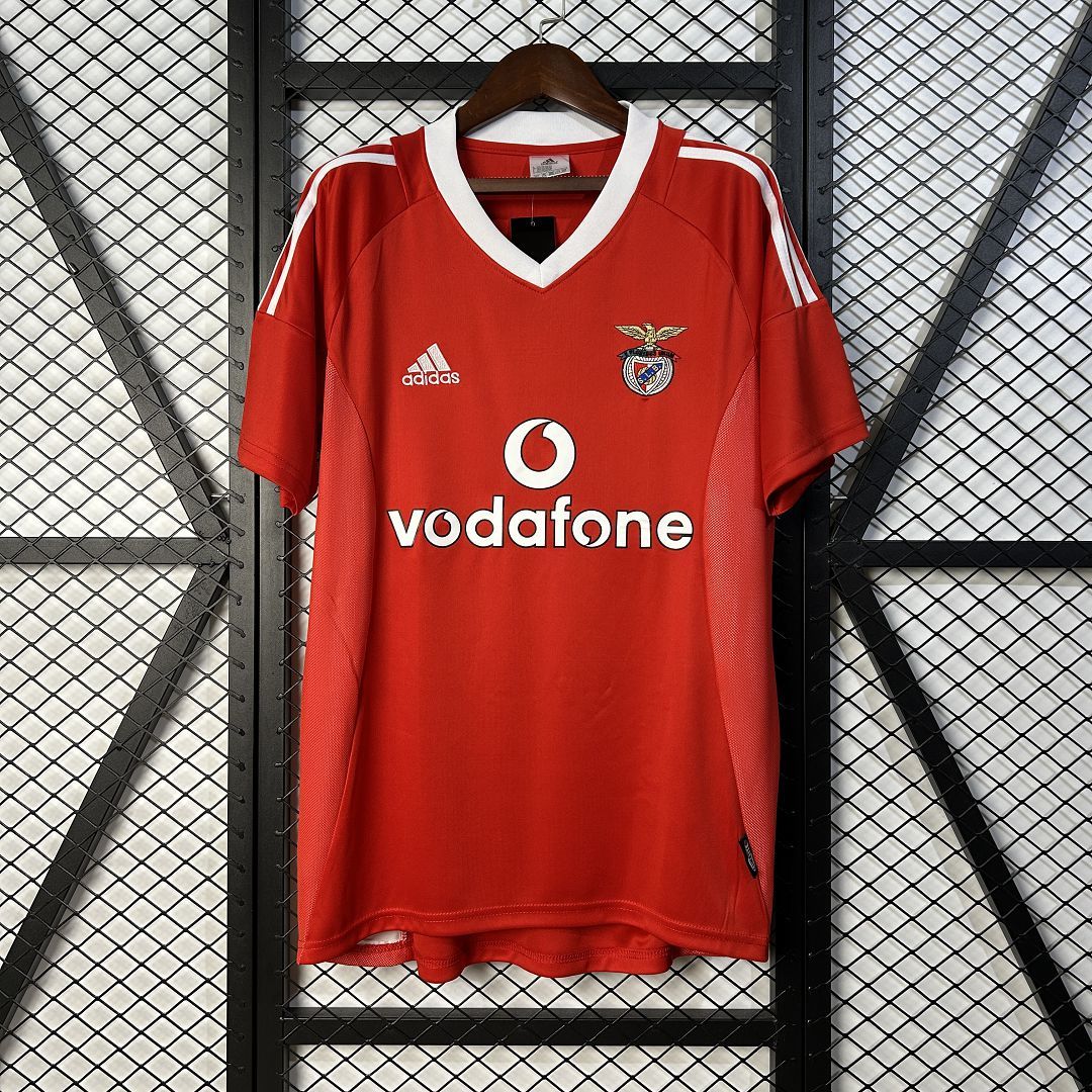 BENFICA Retro Soccer Jersey Home Custom Shirt 2002/03 in Red
