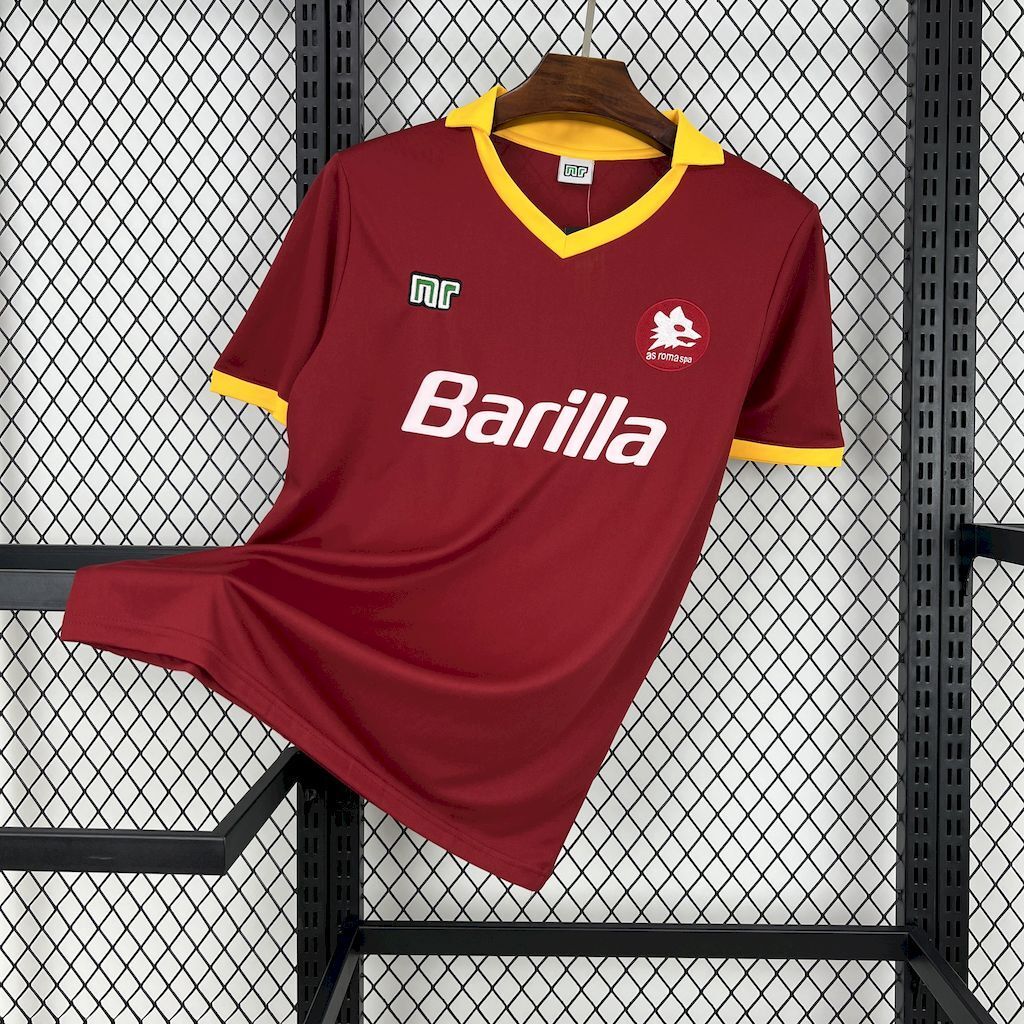 ROMA Retro Soccer Jersey Home Custom Shirt 1989/90 in Red
