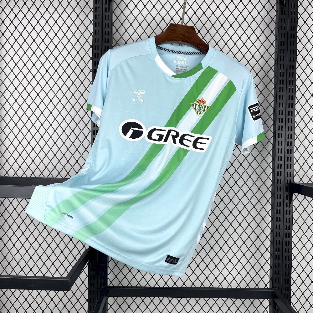 Real Betis Away Custom Soccer Jersey 2025/26 in Model Year: 2025/26 Country and League: Spain-La Liga