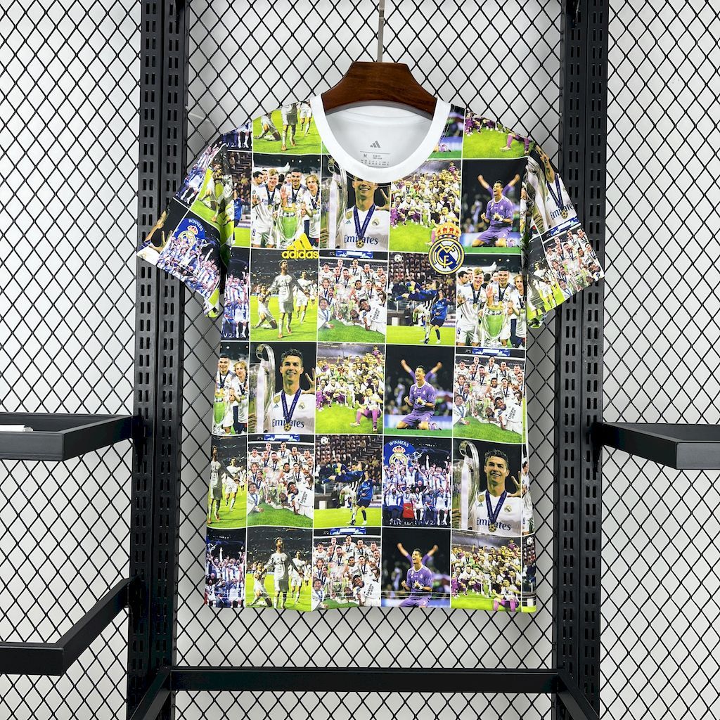 Real Madrid Soccer Jersey Ronaldo Special Edition Custom Shirt 2025/26 in Red&Green