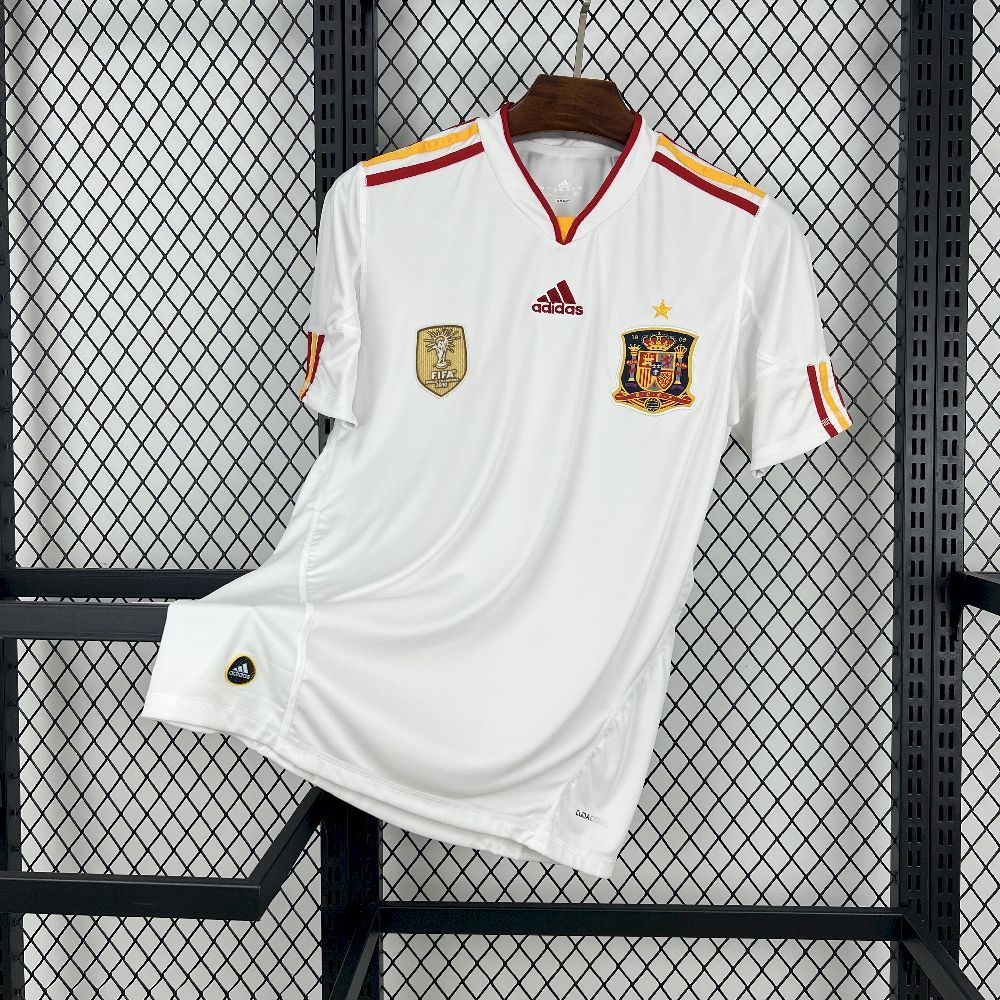 Spain Retro Soccer Jersey Away Custom Shirt 2010 in Model Year: 2010 Confederate: UEFA Country: Spain-National