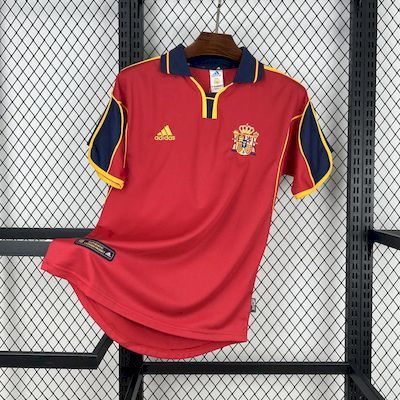 Spain Retro Soccer Jersey Home Custom Shirt 1998 in Model Year: 1998 Confederate: UEFA Country: Spain-National