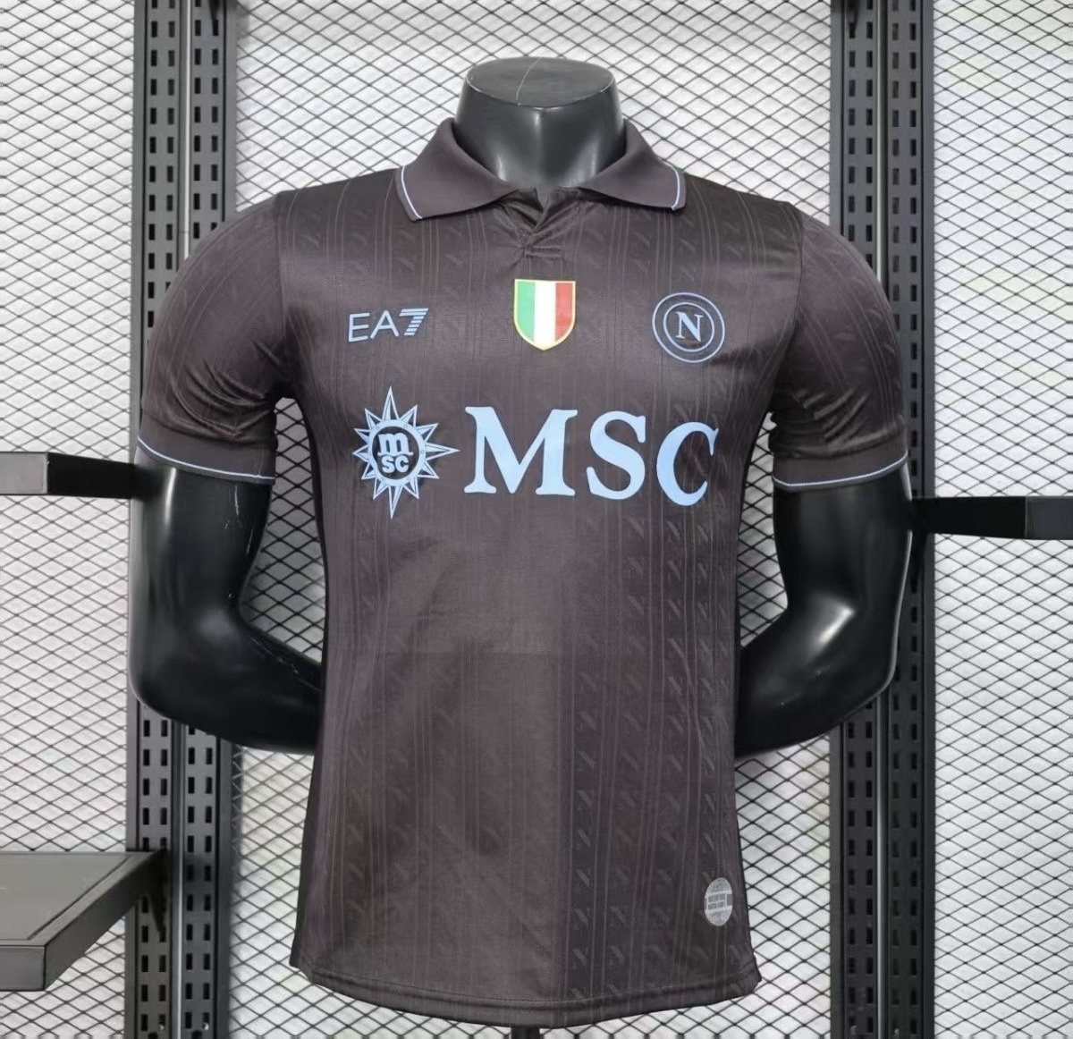Napoli Authentic Soccer Jersey Third Away Shirt 2025/26 in Brown