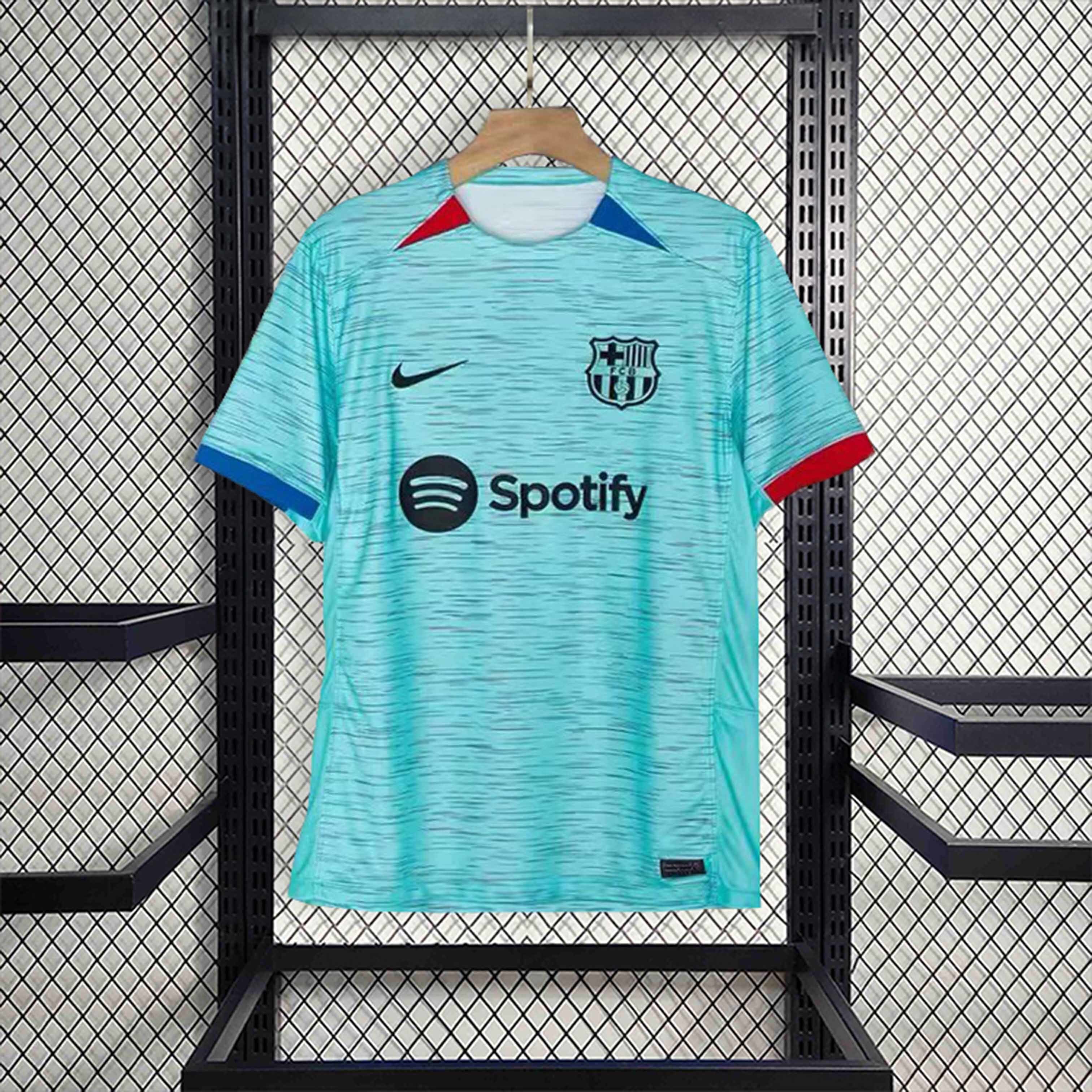 Barcelona Third Away Soccer Jersey Custom Shirt 2023/24 in Green