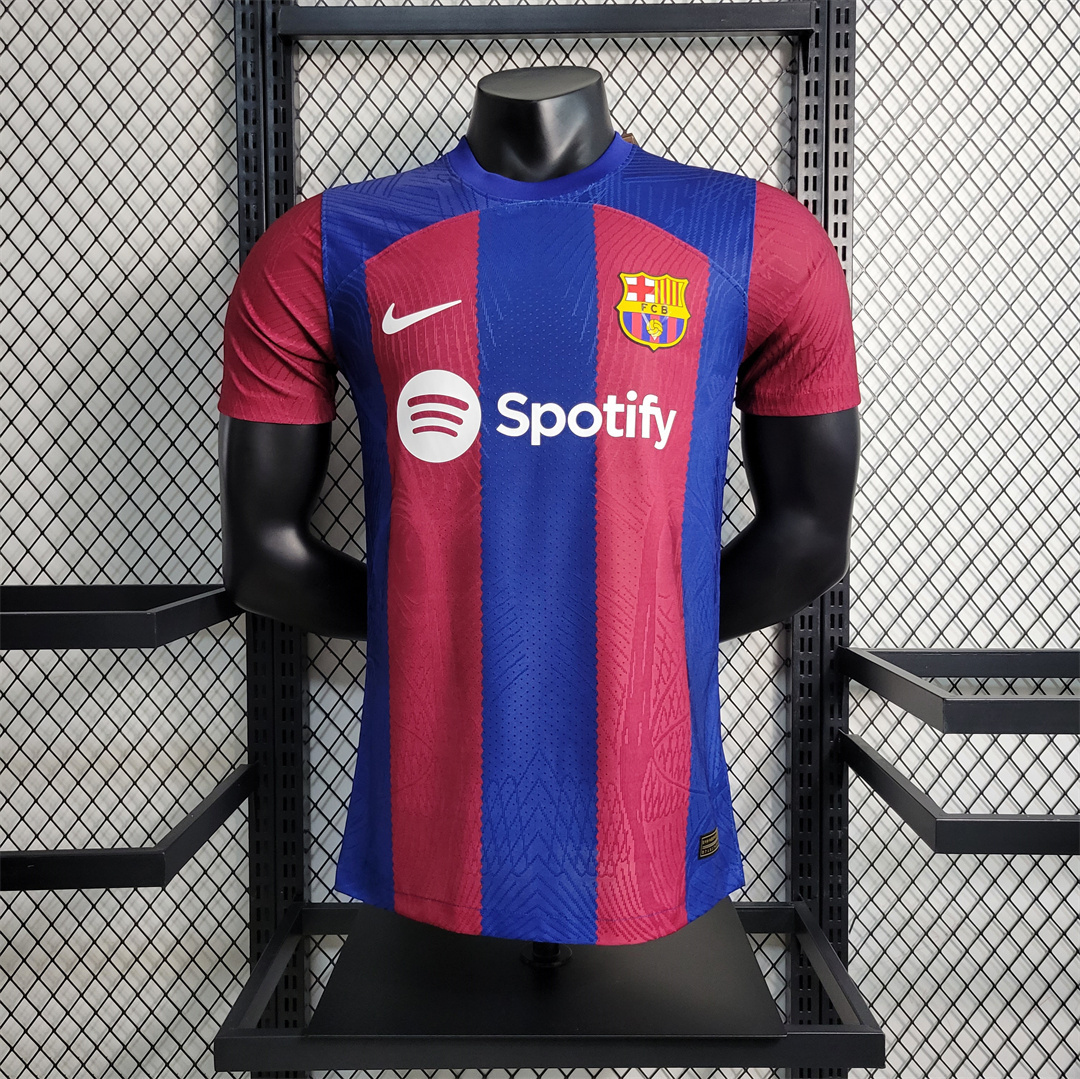 Authentic Soccer Jersey Barcelona Home Shirt 2023/24 in Red&Blue